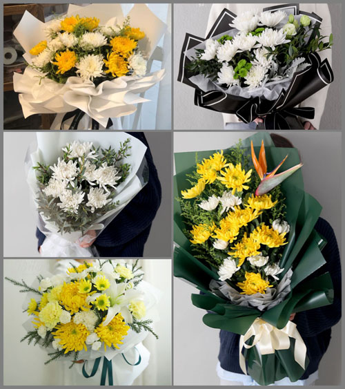 广东揭阳市普宁市麒麟镇水寨村白事花束代送